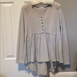 Gray Long Sleeve Shirt